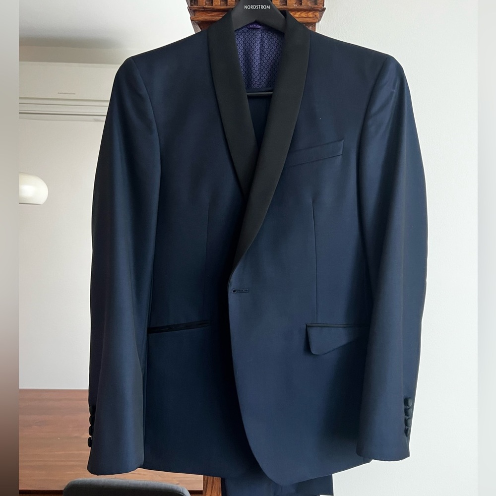 Midnight Blue Ted Baker Shawl Lapel Tuxedo